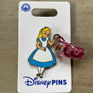 Disney Parks - Alice in Wonderland - Alice with Bottle Dangle Pin‎